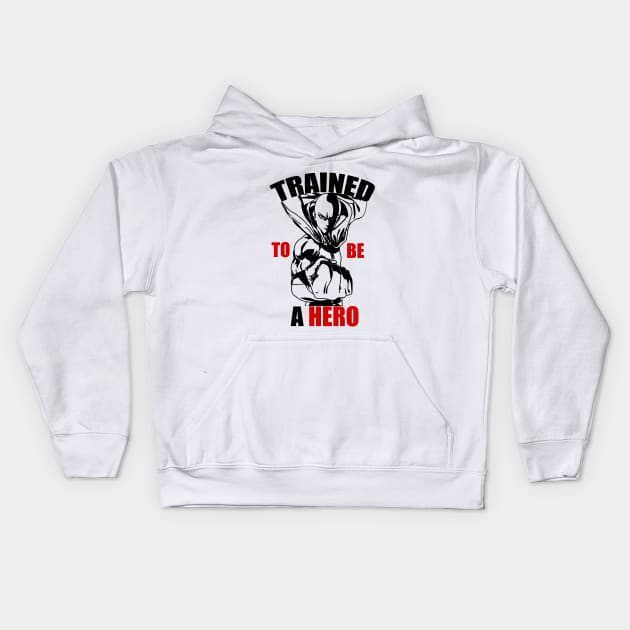 Trained to Be a Hero Kids Hoodie by Genesis993